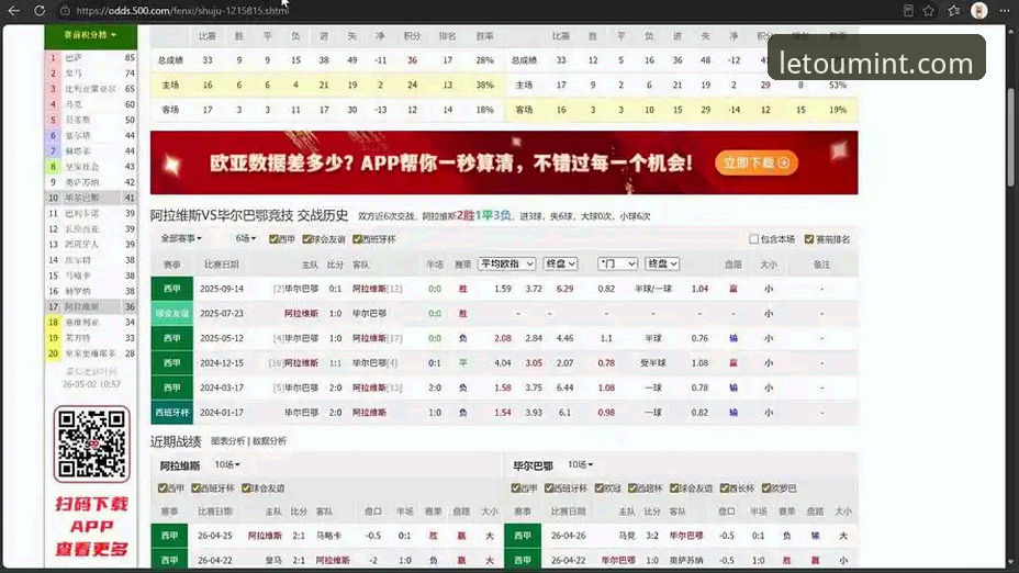 巴斯克德比观赛完整指南：在Letou乐投平台深度体验阿拉维斯vs毕尔巴鄂竞技